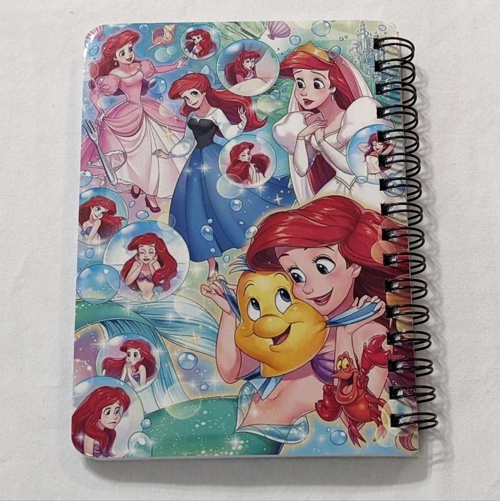Disney Little Mermaid Ariel Small Spiral Notebook, NEW